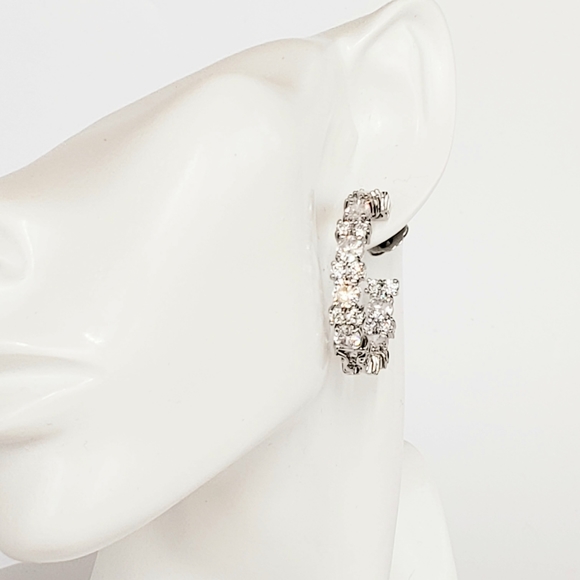 Kenneth Jay Lane Inside Out Statement Hoop Earrings - Picture 7 of 17